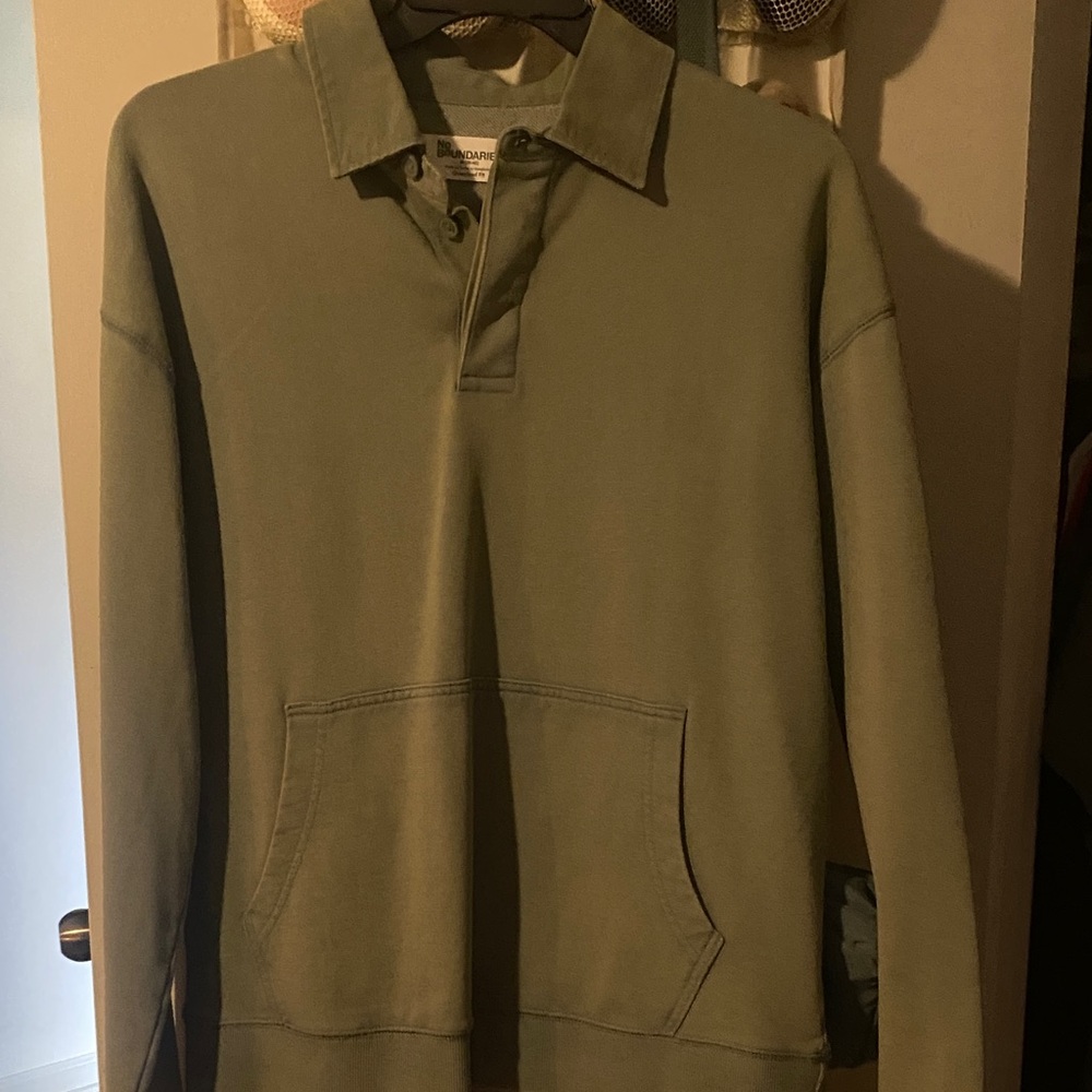 No Boundaries Olive Green Men's Sweater